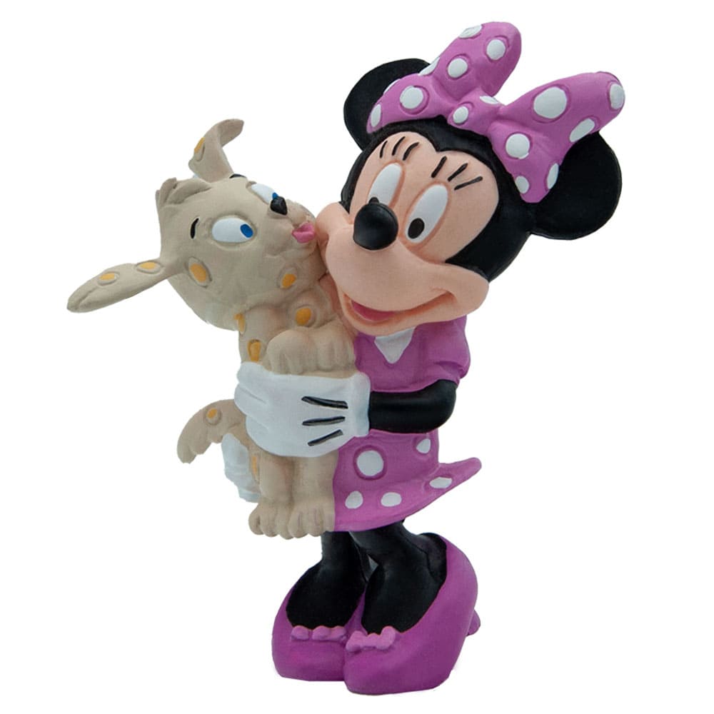 Micky & Friends - Minnie Maus mit Hund /  Walt Disney Spielfigur - Tortenfigur - Disneyfigur Bullyland 15329