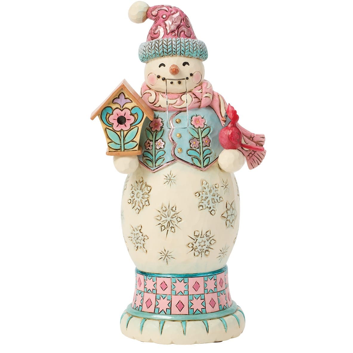 Nussknacker Schneemann rosa-pastell - Cool Friends - 6018907 - Heartwood Creek Jim Shore