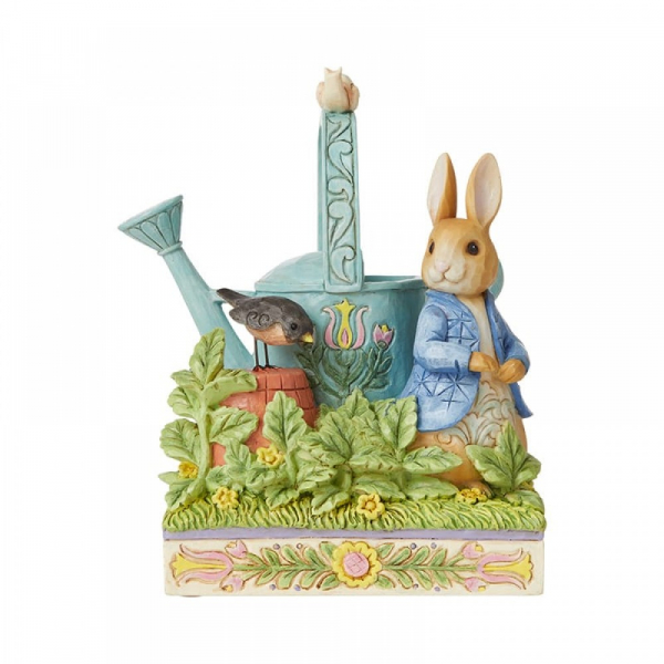 Jim Shore, Jim Shore Beatrix Potter, Jim Shore Peter Rabbit, Jim Shore Peter Hase, 6008744, Caught in Mr. McGregor's Garden