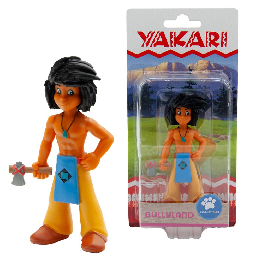Yakari - Kleiner Dachs mit Beil / Spielfigur - Tortenfigur Bullyland 43363
