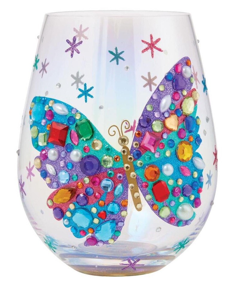 Trinkglas - Bejewelled Butterfly - Lolita Trinkglas 6016973