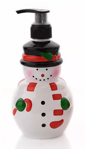 Weihnachtsseife - Schneemann - 8505b Seifenspender - Flüssigseife im Spender