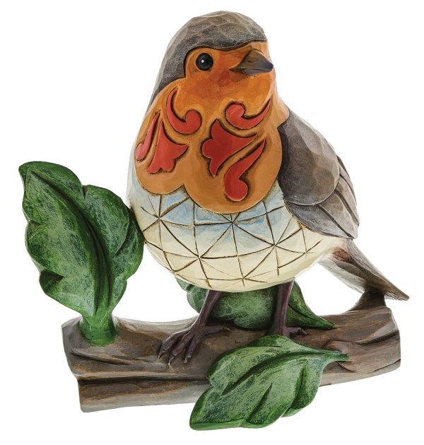 Jim Shore, Heartwood Creek, Jim Shore Heartwood Creek, Jim Shore Vögel, Rotkehlchen, Robin, A30717, When Robins Are Near Loved Ones, Jim Shore Birds