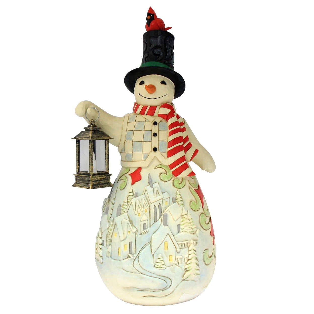 May Your Spirits Be Merry and Bright Schneemann XL mit LED Laterne 6019280 - Jim Shore Heartwood Creek