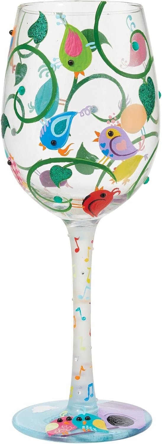 Gartenzauber - Song Bird - Bunte Vögel - Lolita Weinglas 6008458