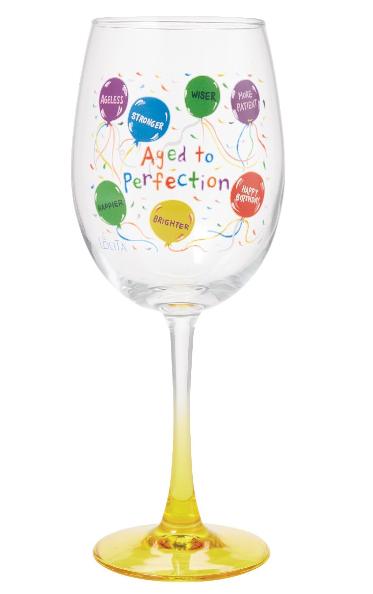 Geburtstagsglas - Aged to Perfection / Perfekt gealtert - Lolita Weinglas  6016911