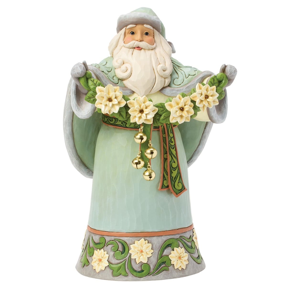 Poinsettia Promise Santa - Weihnachtsmann Opal & Moss 6018908 - Jim Shore Heartwood Creek