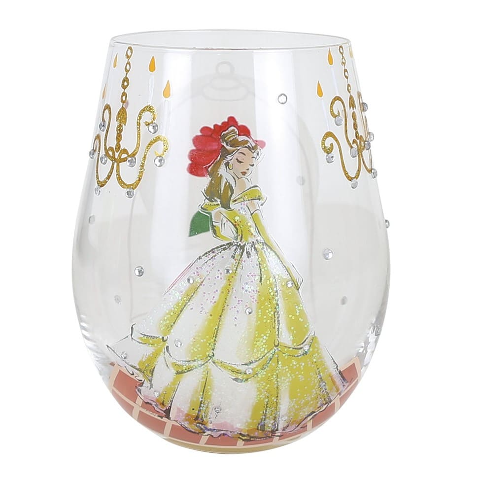 Disney Trinkglas Belle - Choose to Dream - Lolita Glas 6017418 - Belle im gelben Ballkleid