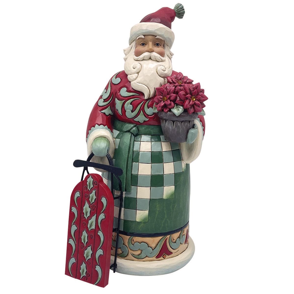 Sliding Into The Holidays Santa - Highland Glen Weihnachtsmann mit Schlitten 6019271 - Jim Shore Heartwood Creek