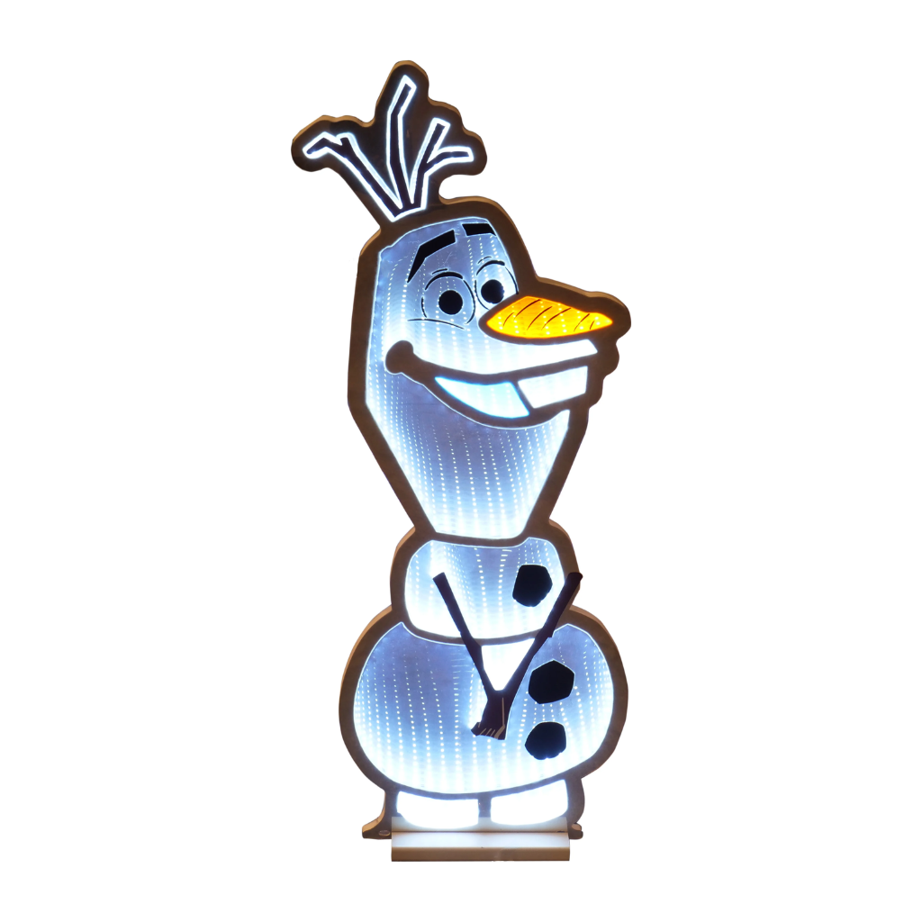 Infinity - Olaf 3D LED-Weihnachtsbeleuchtung | Disney Spiegellicht 40cm | Christmas Inspirations DN24504