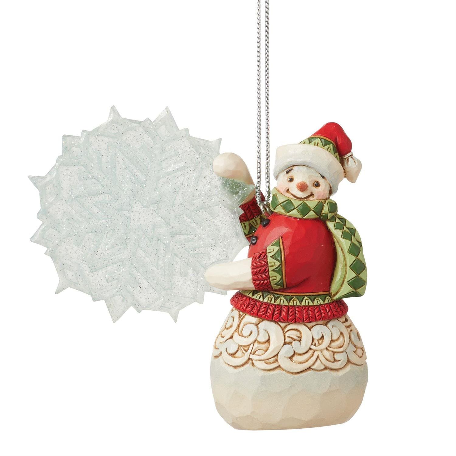 Jim Shore, Heartwood Creek, Heartwood Creek by Jim Shore, 6012979, Legend of the Snowflake Ornament, Legende der Schneeflocke Weihnachtsanhänger, Jim Shore Snowman, Heartwood Creek Schneemann