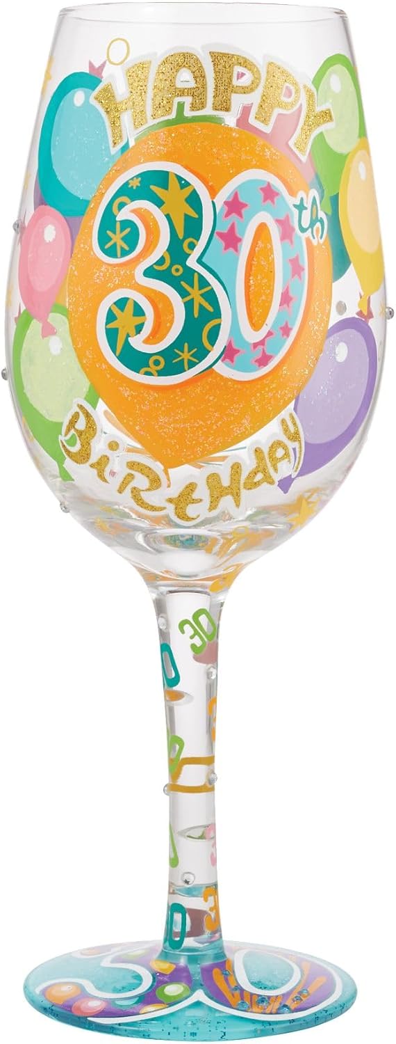 Geburtstagsglas - Happy 30th Birthday - Herzlichen Glückwunsch zum 30. Geburtstag - Lolita Weinglas 6010651