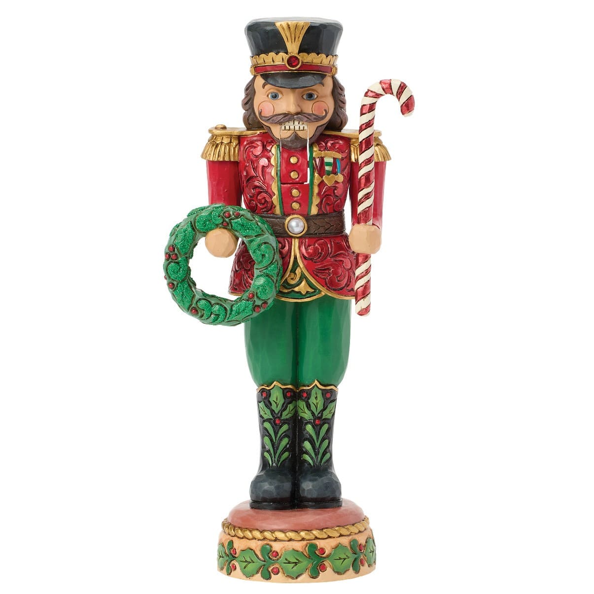 Nussknacker Toy Soldier grün-rot - Festive Duty - 6018902 - Heartwood Creek Jim Shore Spielzeugsoldat