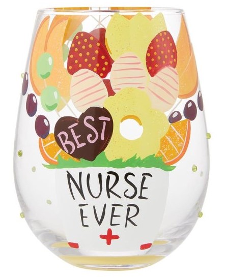 Lolita, Lolita Weinglas, Lolita Trinkglas, Lolita Stemless Glass, 6015288, Best Nurse Ever, Lolita Gläser, Krankenschwester, Geschenk Krankenschwester, Pfleger, Pflegerin