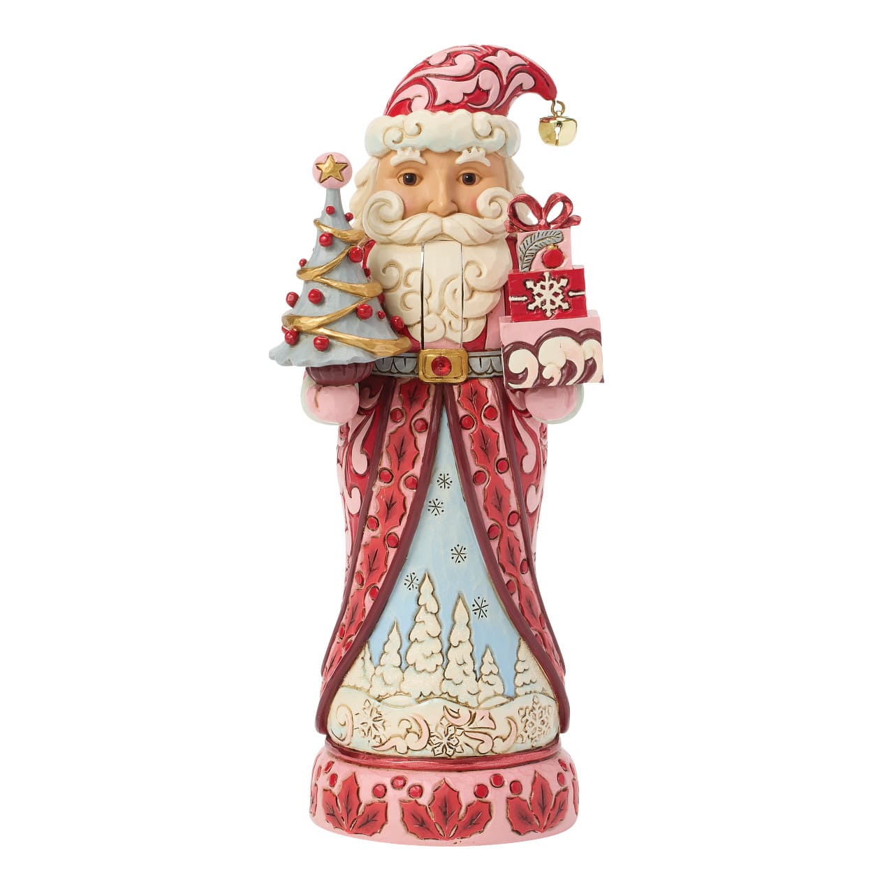Nussknacker Weihnachtsmann, rot-pink - Heart of the Holidays 6018900 - Heartwood Creek Jim Shore