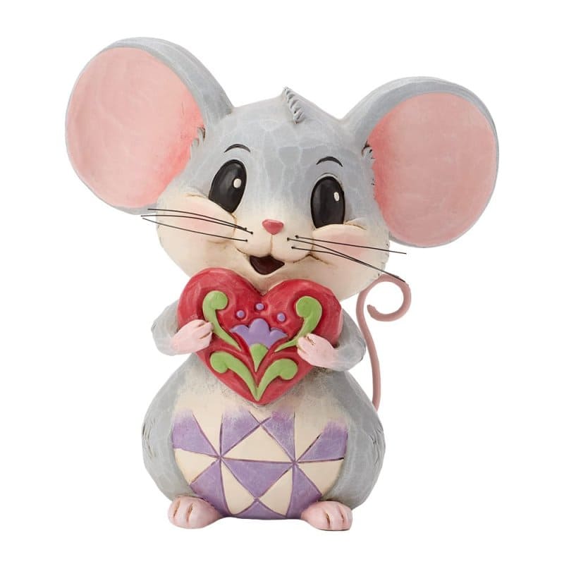 With All My Heart - Maus mit Herz / Mouse holding heart 6020342 - Heartwood Creek by Jim Shore