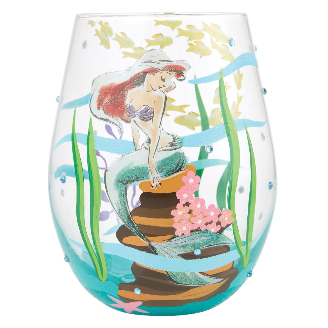 Disney Trinkglas Arielle - An Ocean of Dreams - Lolita Glas 6017420 - Arielle auf Felsen