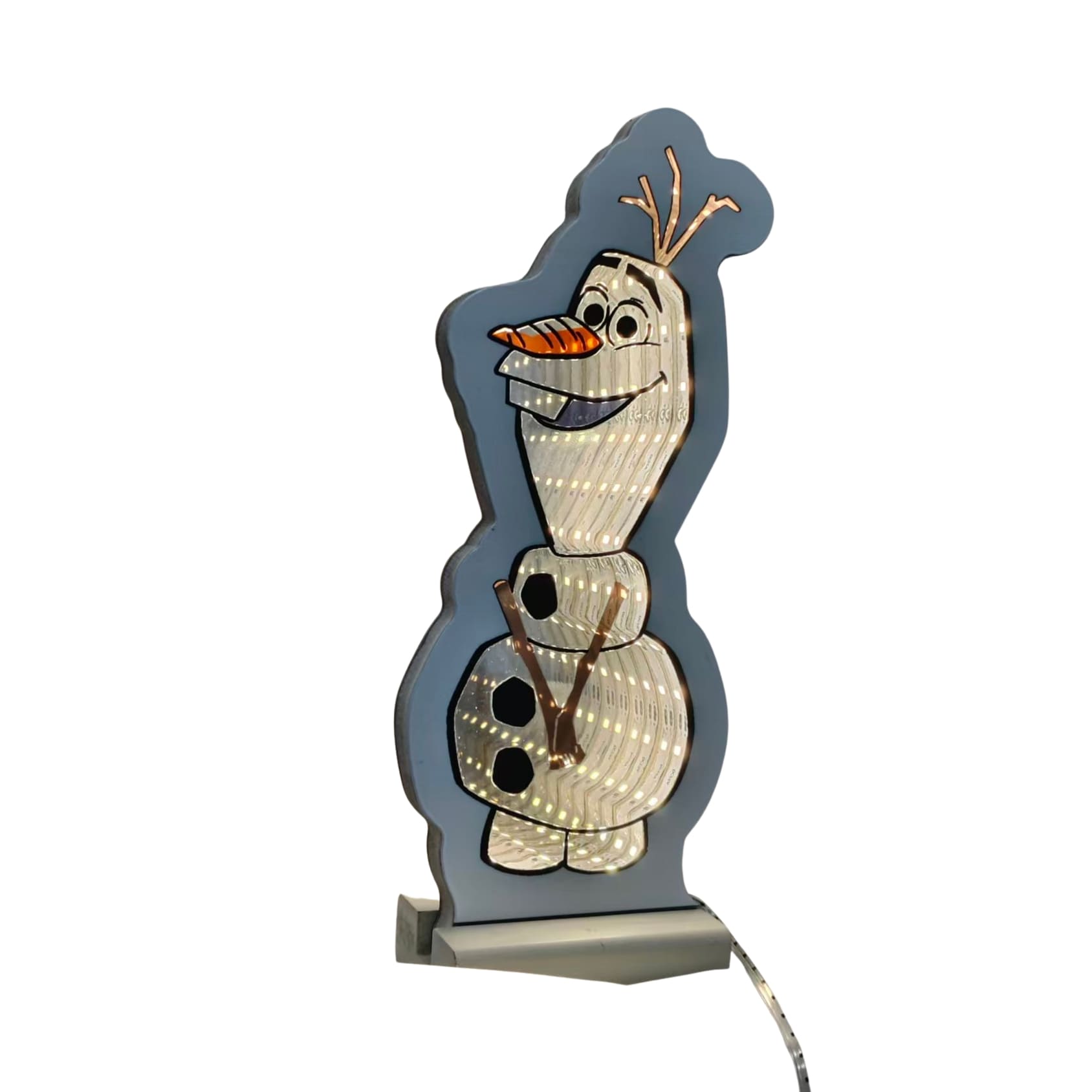 Infinity - Olaf 3D LED-Weihnachtsbeleuchtung | Disney Mini-Spiegellicht 20cm | Christmas Inspirations DN26438
