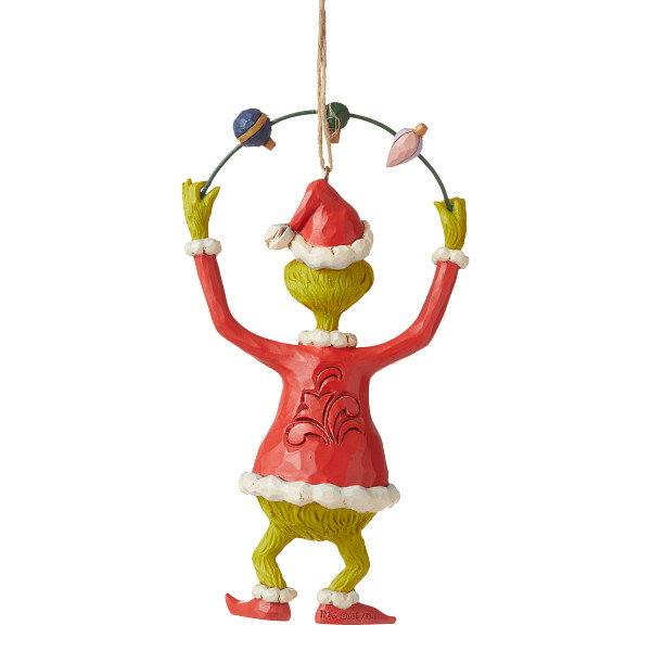Grinch jongliert mit Ornamenten / Grinch juggling Ornaments Jim Shore Der Grinch 6008896