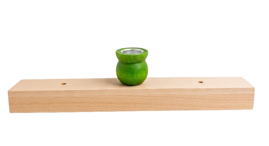 Kerzenleiste / Dekorleiste für Stabkerzen, hellgrün - Sebastian Design