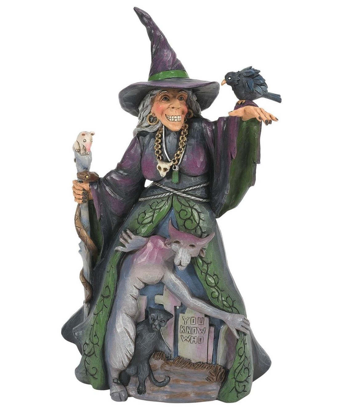 Jim Shore, Heartwood Creek, Halloween, Something Wicked's on the Way, Evil Witch, Böse Hexe, Herbstdeko, Halloweendeko, Halloweenfigur, 6016637