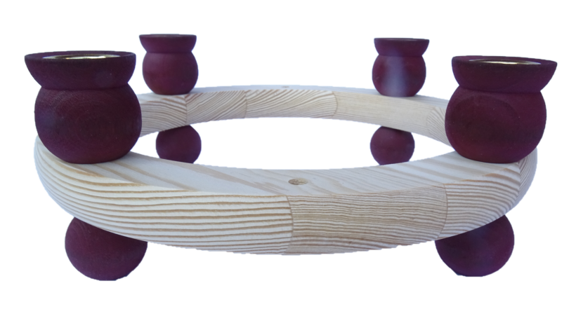 Sebastian Design, Candlering, Kerzenring, Skandinavischer Holzkranz, 46-500-924